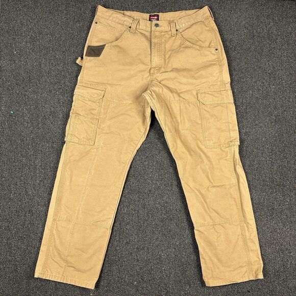Wrangler Other - Wrangler Pants Workwear Cargo Utility Carpenter Men's 10WMWR1RH Size 36x32